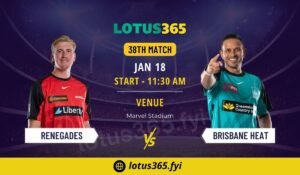 Read more about the article Melbourne Renegades vs Brisbane Heat: Live Updates and Tactical Overview